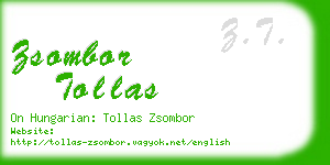 zsombor tollas business card